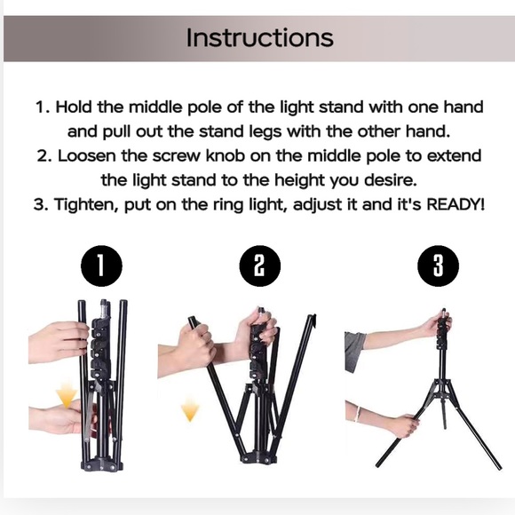 🖤12-Inch LED Ring Light With Tripod, Bluetooth
Remote & Accessories (9 pi… - Picture 7 of 9